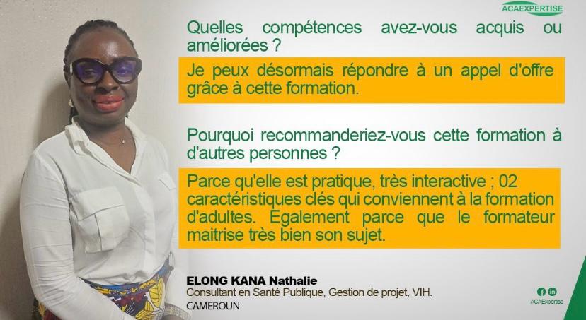 Témoignage Mme ELONG